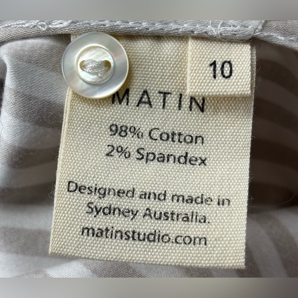 MATIN | Goop | Arezzo Shirtdress | Mini Dress‎ | Size Australia 10 /US 6 - Picture 9 of 15